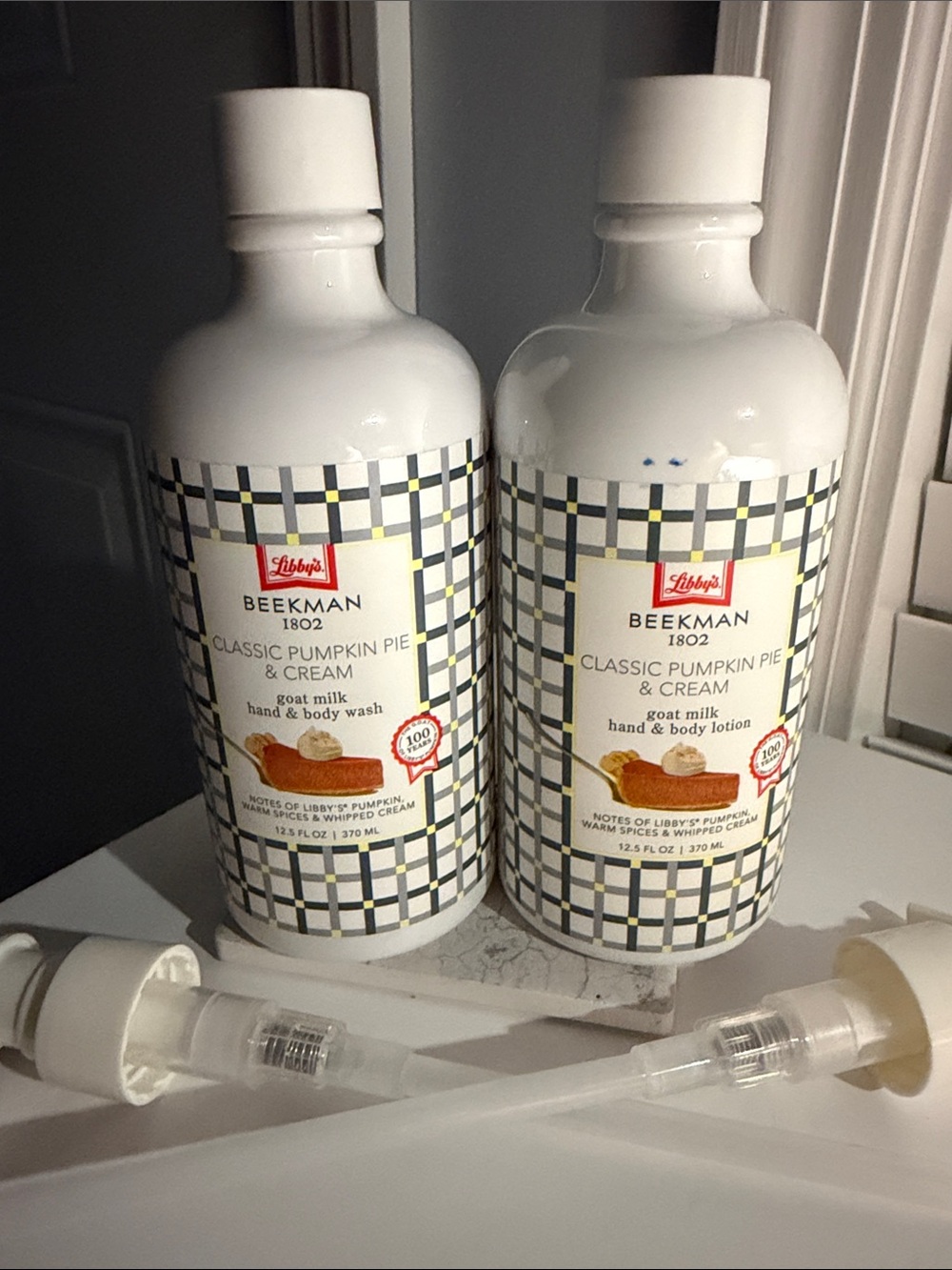Beekman 1802 Classic Pumpkin Pie & Cream Hand & Body Set - White